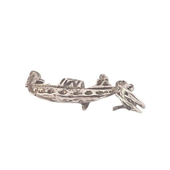 Vintage Sterling Silver Gondola Boat Venice Italy Bracelet Charm Travel Charm - Picture 5 of 6